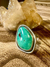 Load image into Gallery viewer, Carico Lake Turquoise Chunky Ring Sterling Silver