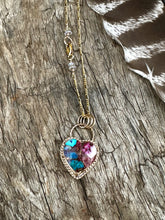 Load image into Gallery viewer, Mojave Turquoise Sweetheart Pendant